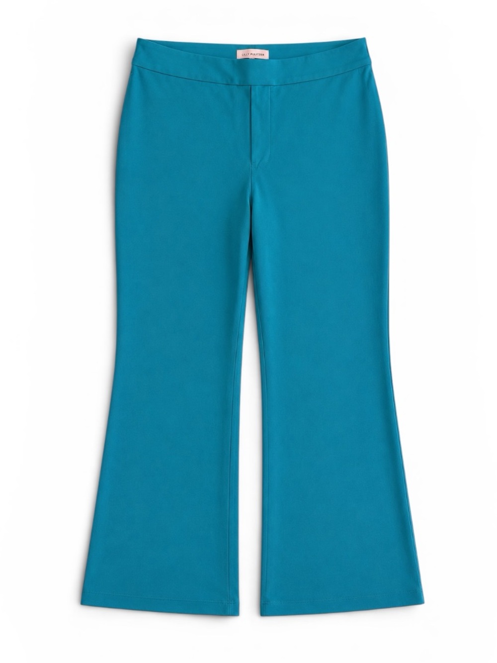 Black Label by Chico’s High Waist Easy Pant Wide Leg Pull On Aqua Blue Large